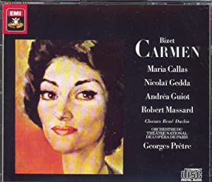 Carmen: Callas / Gedda / Guiot / Massard / Orchestre Du Theatre Natonal De L'opera De Paris / Pretre(中古品)