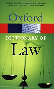 A Dictionary of Law (Oxford Paperback Reference)(中古品)