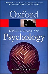 A Dictionary of Psychology (Oxford Paperback Reference)(中古品)