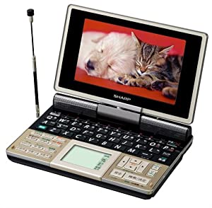 シャープ カードスロット・音声機能・ワンセグチューナー・手書きパッド搭載電子辞書 PW-TC930B(中古品)