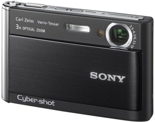 ソニー SONY デジタルカメラ サイバーショット T70 ブラック DSC-T70-B(中古品)