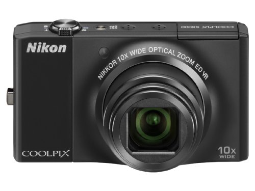 Nikon デジタルカメラ COOLPIX (クールピクス) S8000 ノーブルブラック S80(中古品)