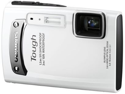 OLYMPUS 防水デジタルカメラ TOUGH TG-310 ホワイト 3m防水 1.5m耐落下衝撃 -10℃耐低(中古品)