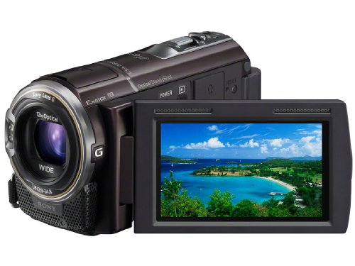 ソニー SONY HDビデオカメラ Handycam HDR-CX590V ボルドーブラウン(中古品)