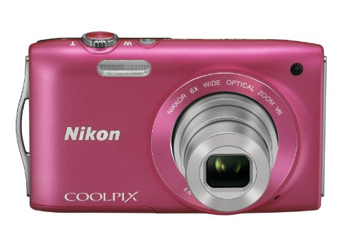 Nikon デジタルカメラ COOLPIX (クールピクス) S3300 ストロベリーピンク S(中古品)