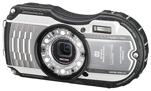 RICOH 防水デジタルカメラ RICOH WG-4 シルバー 防水14m耐ショック2.0m耐寒(中古品)