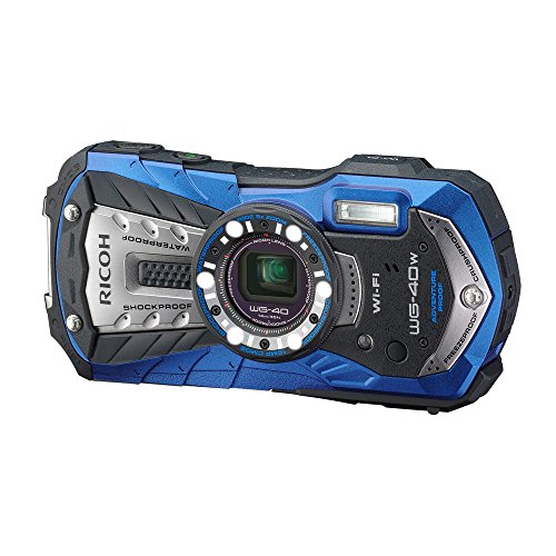 RICOH 防水デジタルカメラ RICOH WG-40W ブルー 防水14m耐ショック1.6m耐寒(中古品)