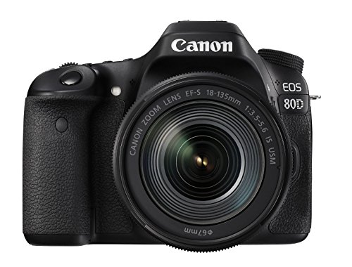 Canon デジタル一眼レフカメラ EOS 80D レンズキット EF-S18-135mm F3.5-5.(中古品)