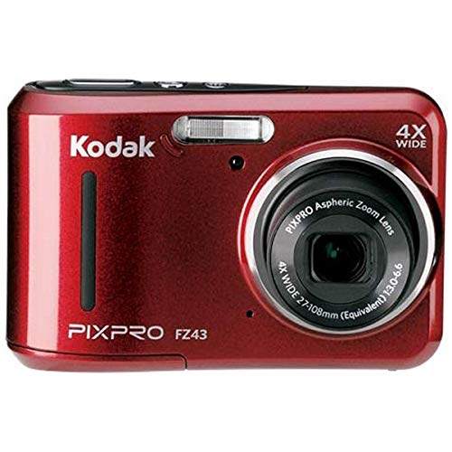 Kodak(コダック) FZ43 コンパクトデジタルカメラ PIXPRO レッド(中古品)
