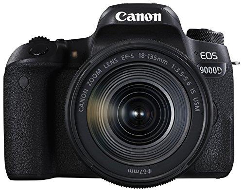 Canon デジタル一眼レフカメラ EOS 9000D レンズキット EF-S18-135mm F3.5-(中古品)
