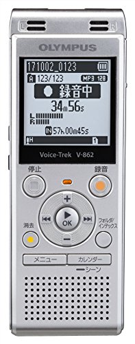 OLYMPUS Voice Trek ICレコーダー シルバー V-862 SLV(中古品)