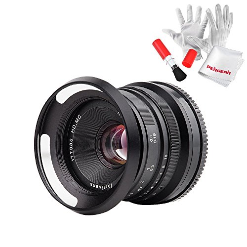 7artisans 25mm / f1.8カメラ用交換レンズ 手動フォーカス Sony E-マウント(中古品)