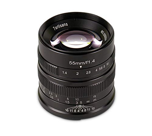 7artisans 光電 55mm f/1.4 レンズ Sony Eマウント用 - ブラック(中古品)