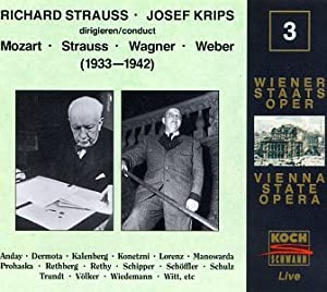 Vienna State Opera Live, Vol.3: Richard Strauss & Josef Krips[CD](中古品)