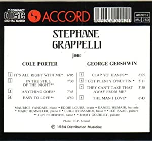 Joue George Gershwin Et Col [CD](中古品)