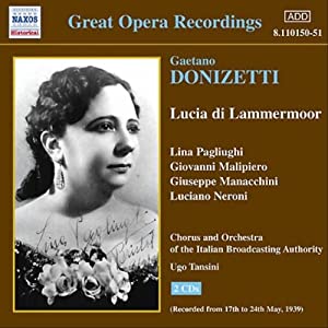 ドニゼッティ:歌劇「ランメルモールのルチア」(パリウーギ/マリピエロ)(1939) [CD](中古品)