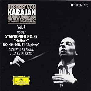 Mozart: Symphonies No. 35 Haffner; No. 40; and No. 41 Jupiter (Karajan- The First Recordings, Vol. 4) [CD](中古品)
