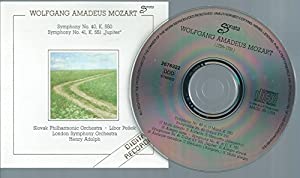 Wolfgang Amadeus Mozart Symphony N° 40, K. 550 Symphony N° 41, K. 551, Jupiter [CD](中古品)