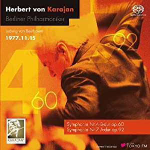 カラヤン & ベルリン・フィル ライヴ・イン・東京1977 - ベートーヴェン交響曲全集 IV (Beethoven: Sym. 4 & 7)(中古品)