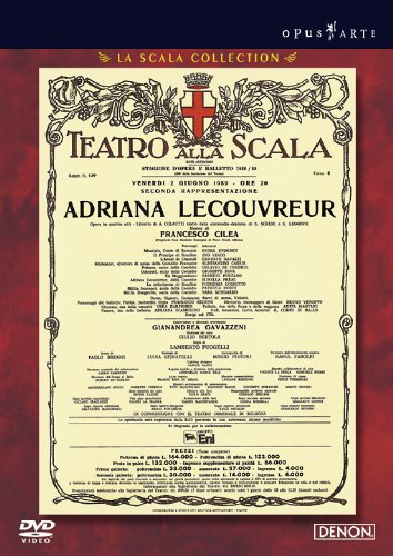 チレア作曲 歌劇《アドリアーナ・ルクヴルール》 ミラノ・スカラ座 1989年 [DVD](中古品)