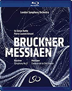 ブルックナー: 交響曲第8番 メシアン: 天国の色彩 / サー・サイモン・ラトル ロンドン交響楽団 (Bruckner: Sym(中古品)