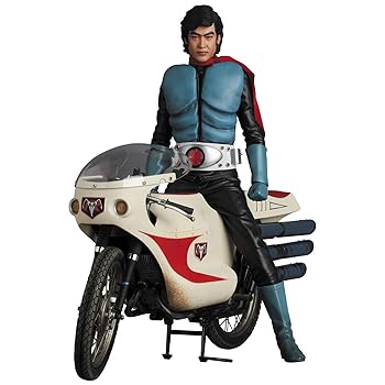 RAH リアルアクションヒーローズ No.782 仮面ライダー旧1号 & サイクロン号 究極版セット 全高約300mm 塗装済み (中古品)