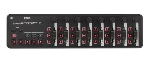 KORG 定番 USB MIDIコントローラー nanoKONTROL2 BK ブラック 音楽制作 DTM(中古品)