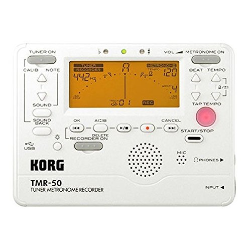 KORG チューナー/メトロノーム/レコーダー TMR-50 PW パールホワイト(中古品)