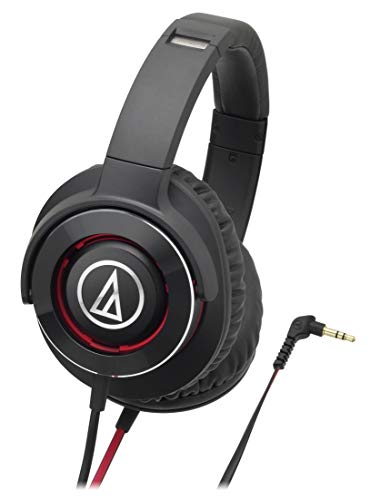 (中古品)audio-technica SOLID BASS ポータブルヘッドホン 重低音 ブラックレッド ATH-WS770 BRD/Audio Technica(オーディオテクニカ)/ATH-WS