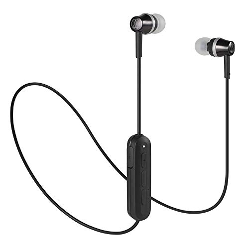 (中古品)audio-technica Sound Reality ワイヤレスイヤホン Bluetooth リモコン/マイク付 ブラック ATH-CKR300BT BK/Audio Technica(