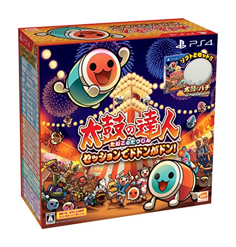 (中古品)【PS4】太鼓の達人 セッションでドドンがドン! 同梱版 (ソフト+「太鼓とバチ for Play Station (R) 4」1セットつき)/バンダイナムコエンターテインメント//バンダイ