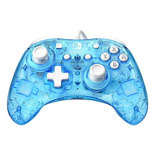 PDP NINTENDO SWITCH ニンテンドースイッチ 有線コントローラー ROCK CANDY ブル(中古品)