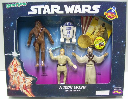 STar Wars A new Hope Bend-Ems 4 pack with Chewbacca, R2-D2, Luke Skywalker, Tusk(中古:未使用・未開封)