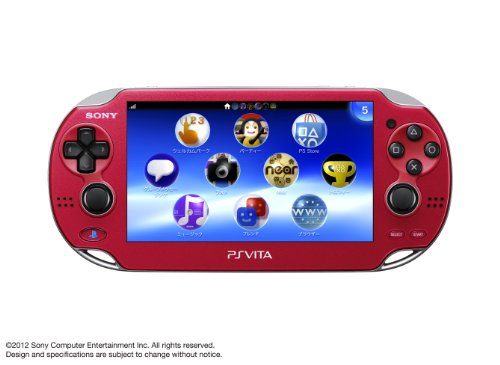 PlayStationVita 3G/Wi-Fiモデル コズミック・レッド 限定版 (PCH-1100 AB03)(中古:未使用・未開封)