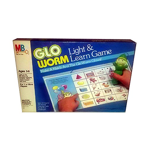 1985 Hasbro Milton Bradley Glo Worm Light & Learn Game(中古:未使用・未開封)