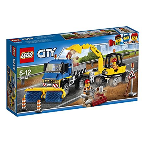 レゴ (LEGO) シティ 道路清掃車とパワーショベル 60152(中古:未使用・未開封)