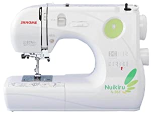 JANOME ジャノメ コンパクト電子速度制御ミシン 【Nuikiru】 N-365(中古品)