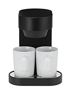 プラスマイナスゼロ ±0 コーヒーメーカー 2カップ ブラック XKC-V110 (B)(中古品)