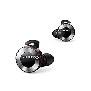 ONKYO W800BT Bluetoothイヤホン 密閉型/フルワイヤレス ブラック W800BTB(中古品)