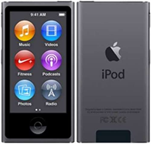 ミュージックプレーヤー iPod Nano 第7世代 16GB スペースグレイ(中古品)