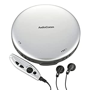 AudioComm ポータブルCDプレーヤー CDP-850Z-S 07-8967(中古品)