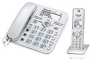 パナソニック コードレス電話機(子機1台付き)シルバー VE-GD36DL-S(中古品)