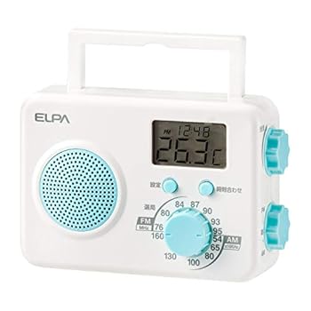 (中古品)朝日電器 ELPA(エルパ) AM/FMシャワーラジオ 時計温度表示液晶画面 ER-W40F/朝日電器/ER-W40F/エルパ(ELPA)/朝日電器 ELPA(エルパ) AM/FMシャワーラ