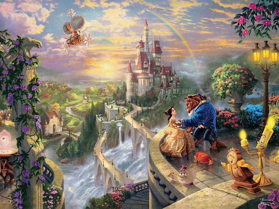 Disney(ディズニー)Beauty and the Beast ''Falling in Love'' Puzzle by T(中古品)