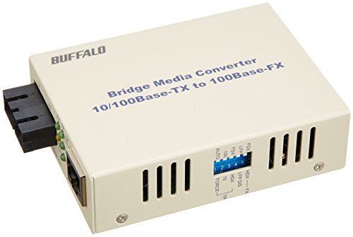 (中古品)BUFFALO 光メディアコンバータ 100BASE-TX←→100BASE-FX(SC)変換 シングルモード20km LTR2-TX-SFC20R/バッファロー//バッファロー/BUFFA