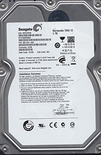 Seagate 3.5インチ内蔵HDD 1TB 7200rpm S-ATAII 32MB ST31000528AS(中古品)