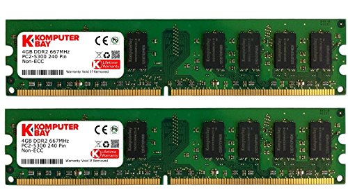 Komputerbay 8GBメモリ 2枚組 4GBX2 DUAL デスクトップパソコン用 増設メモ(中古品)