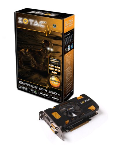 (中古品)Zotac Ge Force GTX 550?Ti 1?GB gddr5?PCI Express 2.0デュアルDVI / HDMI / Display Port SLI Readyグラフィ