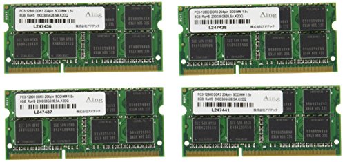 アドテック DDR3-1600/PC3-12800 SO-DIMM 8GB×4枚組 ADS12800N-8G4(中古品)