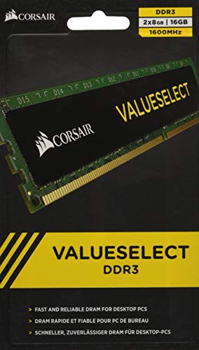 CORSAIR DDR3 デスクトップ Memory Module VALUE SELECT Series 8GB×2kit (中古品)